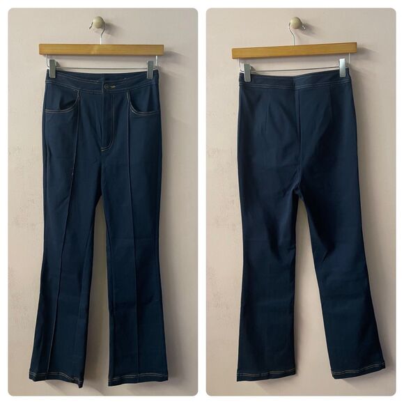 SHEIN NWOT Indigo Stretchy Denim Pants Size 4 - Picture 1 of 9